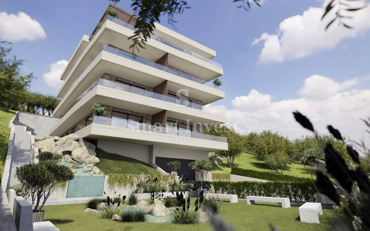 IČIĆI, luksuzni penthouse s pogledom na morje v novogradnji z garažo