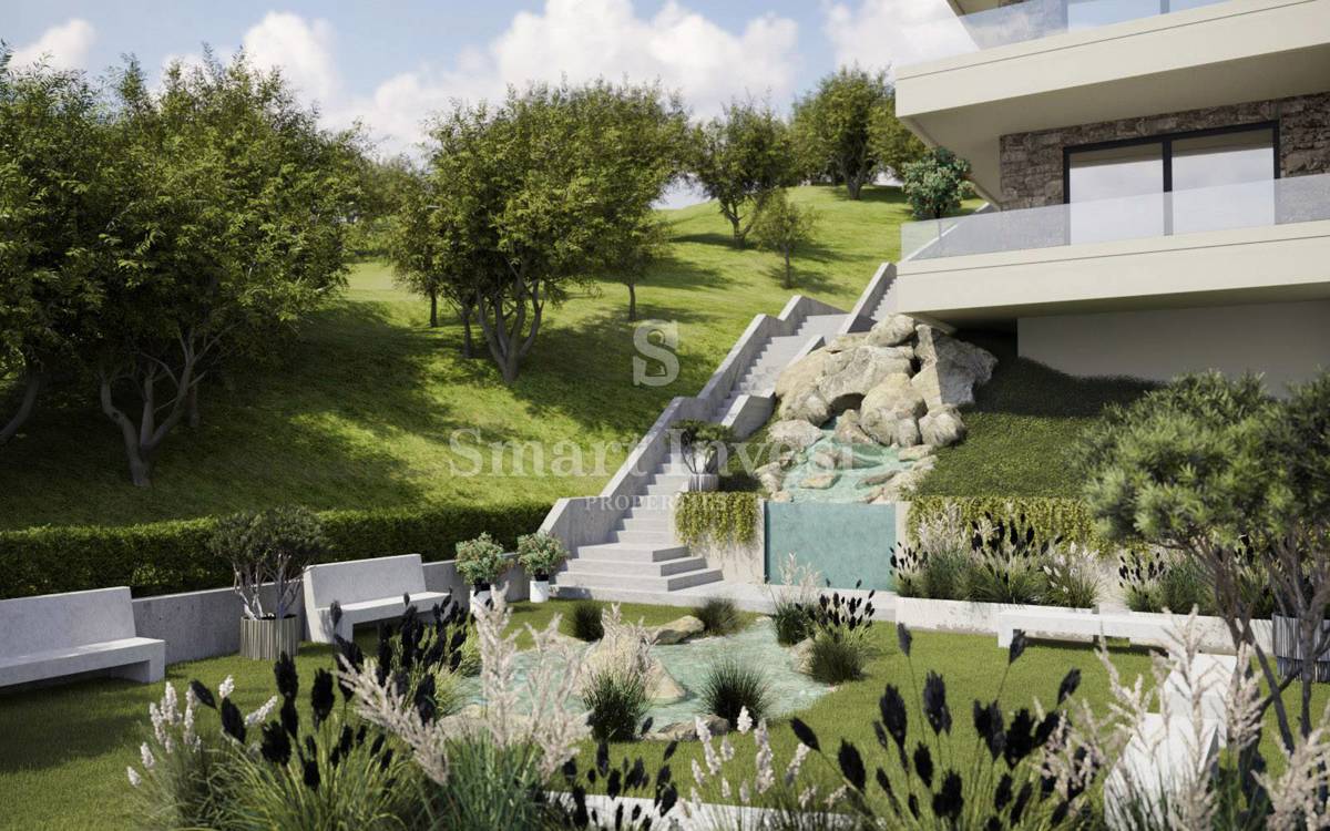 IČIĆI, luksuzni penthouse s pogledom na morje v novogradnji z garažo