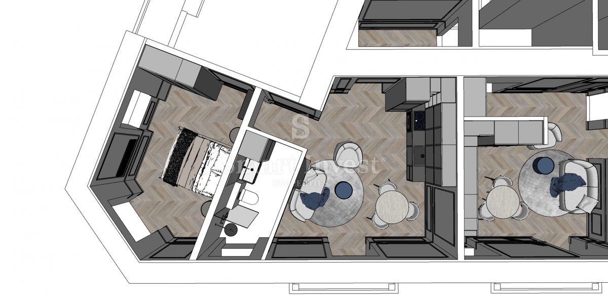 OPATIJA, luksuzno stanovanje z balkonom v stari vili blizu morja