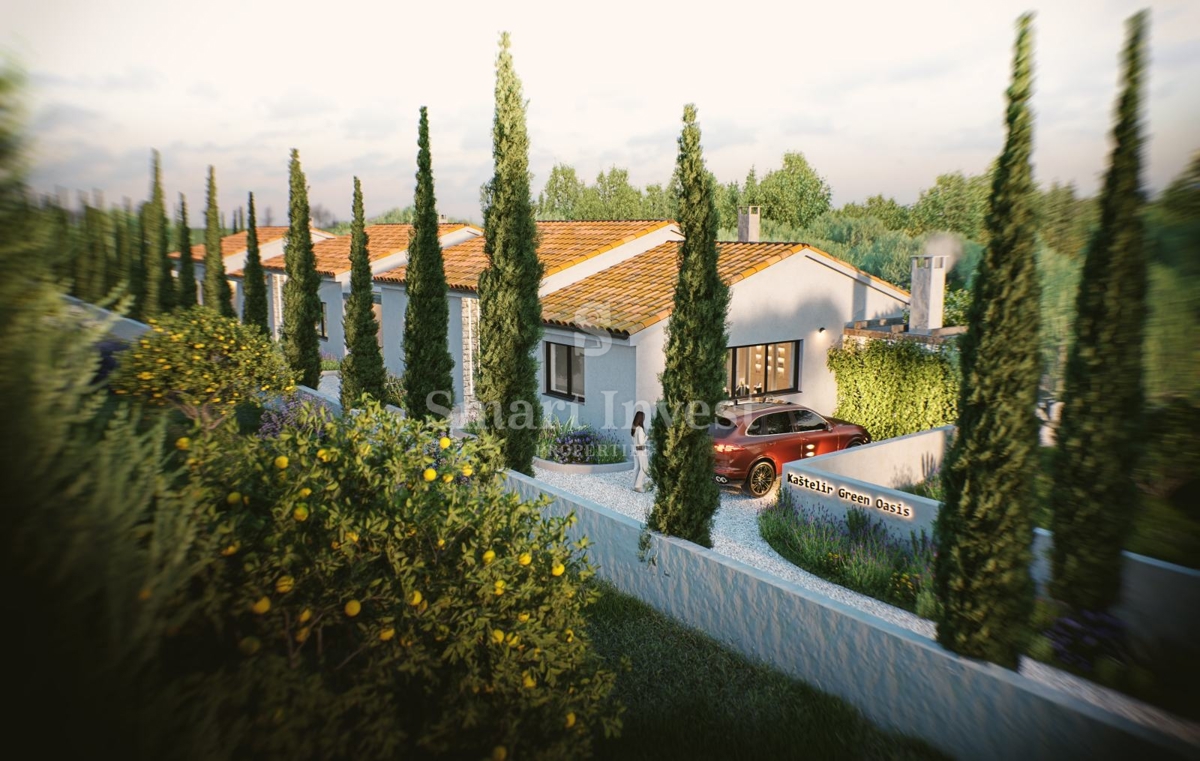 POREČ - KAŠTELIR, moderna vrstna hiša, v izgradnji