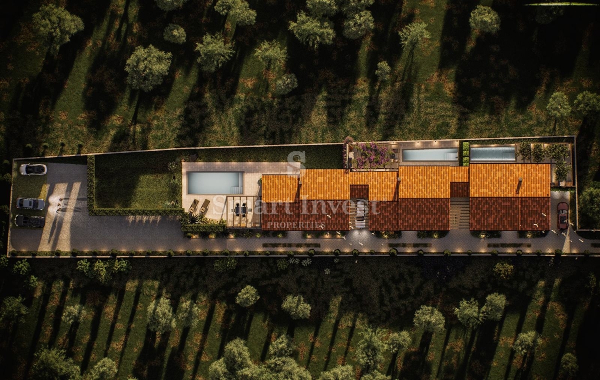 POREČ - KAŠTELIR, moderna vrstna hiša, v izgradnji