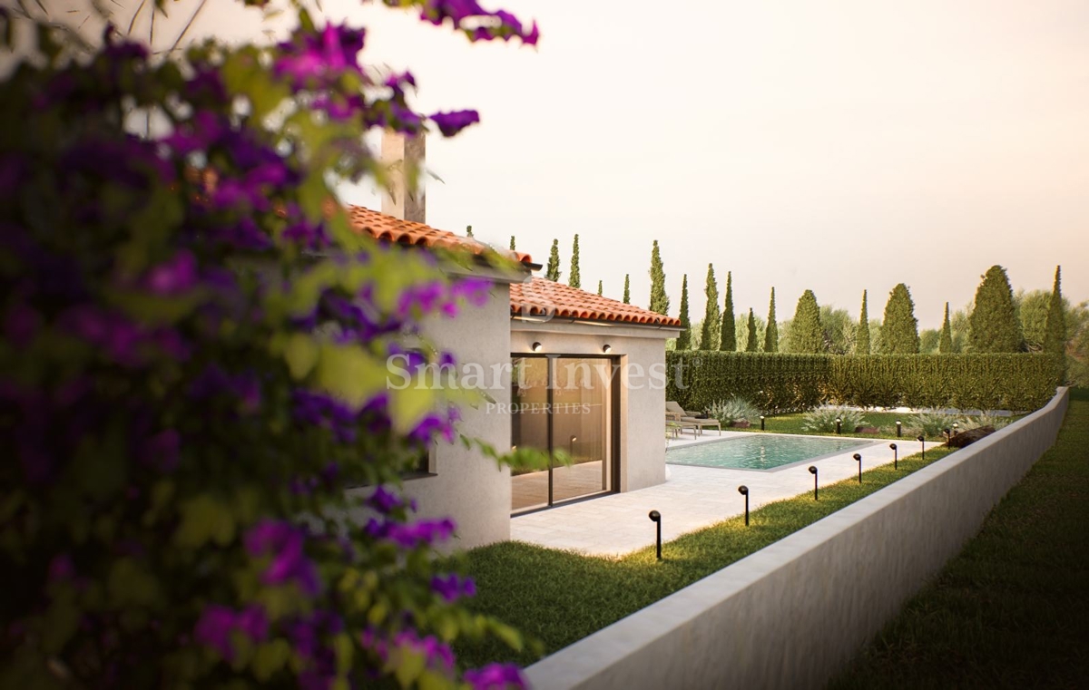 POREČ - KAŠTELIR, moderna vrstna hiša, v izgradnji