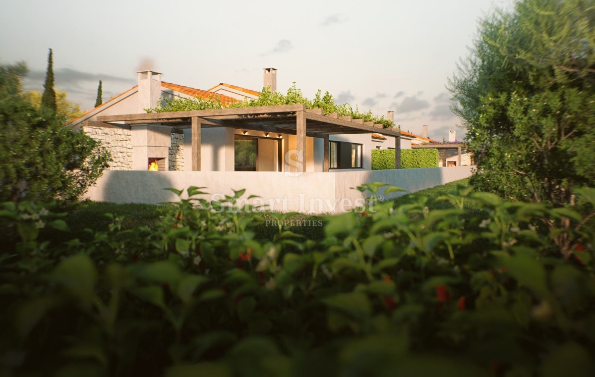 POREČ - KAŠTELIR, moderna vrstna hiša, v izgradnji