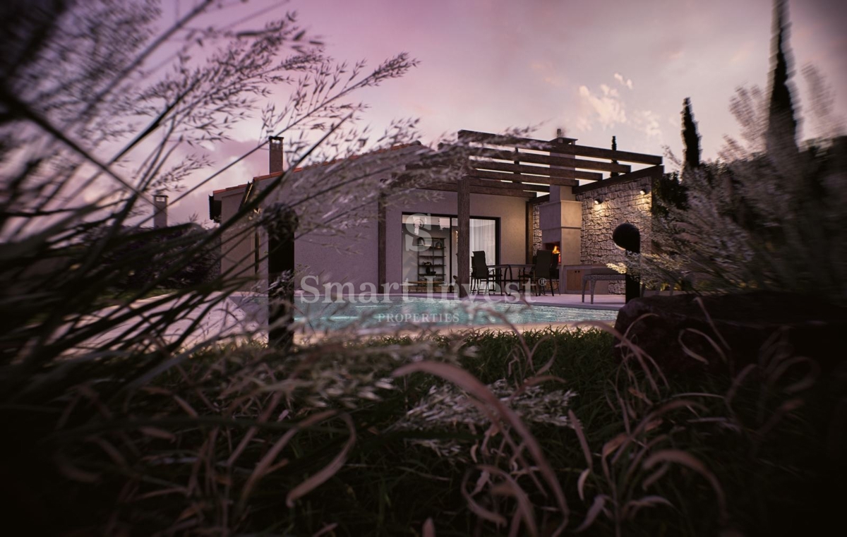 POREČ - KAŠTELIR, moderna vrstna hiša, v izgradnji