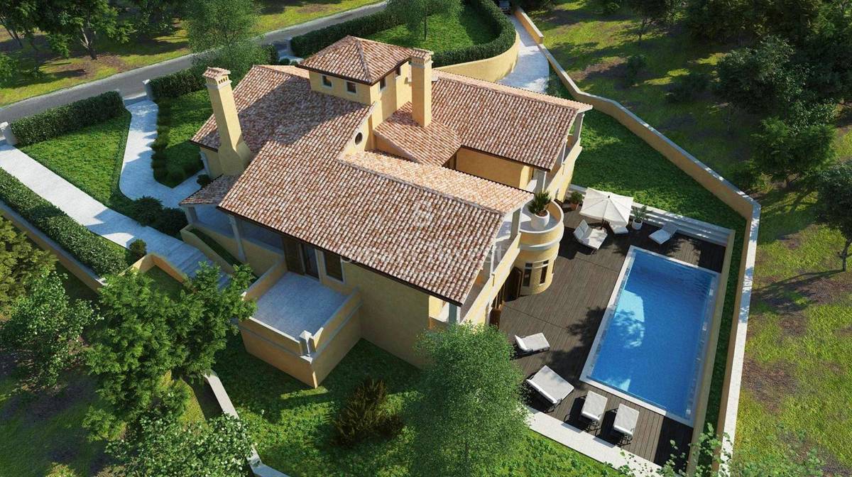 ISTRA - LUPOGLAV, Nedokončana vila z bazenom, prodamo