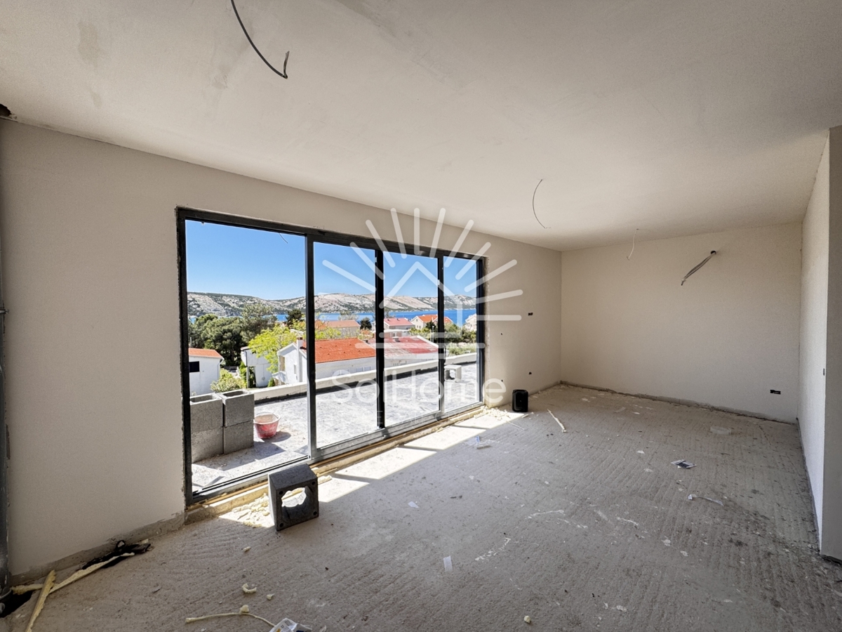 Apartmaji v prvem nadstropju ob morju v Novalji