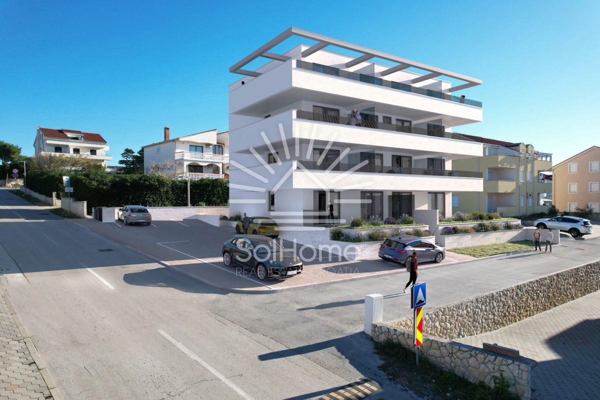 Duplex Penthouse apartmaji 180 metrov od morja v Pagu blizu Zadra/Hrvaška