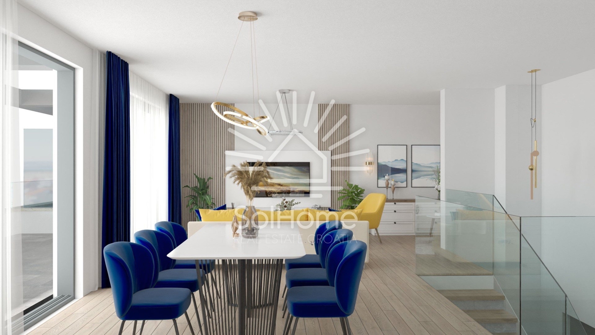 Duplex Penthouse apartmaji 180 metrov od morja v Pagu blizu Zadra/Hrvaška