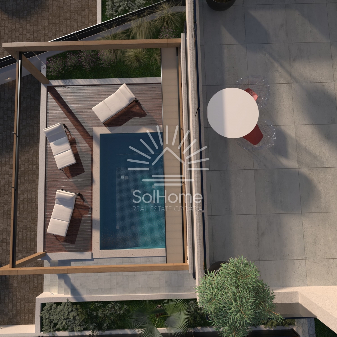 Vila ob morju v Ražancu z razgledom na morje