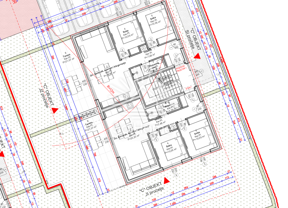Apartmaji v pritličju ob morju v Novalji