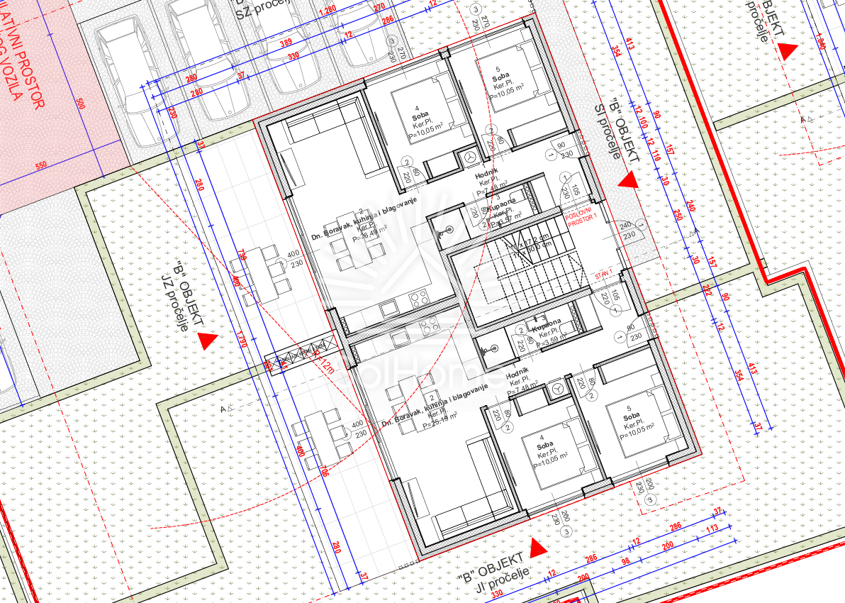 Apartmaji v pritličju ob morju v Novalji