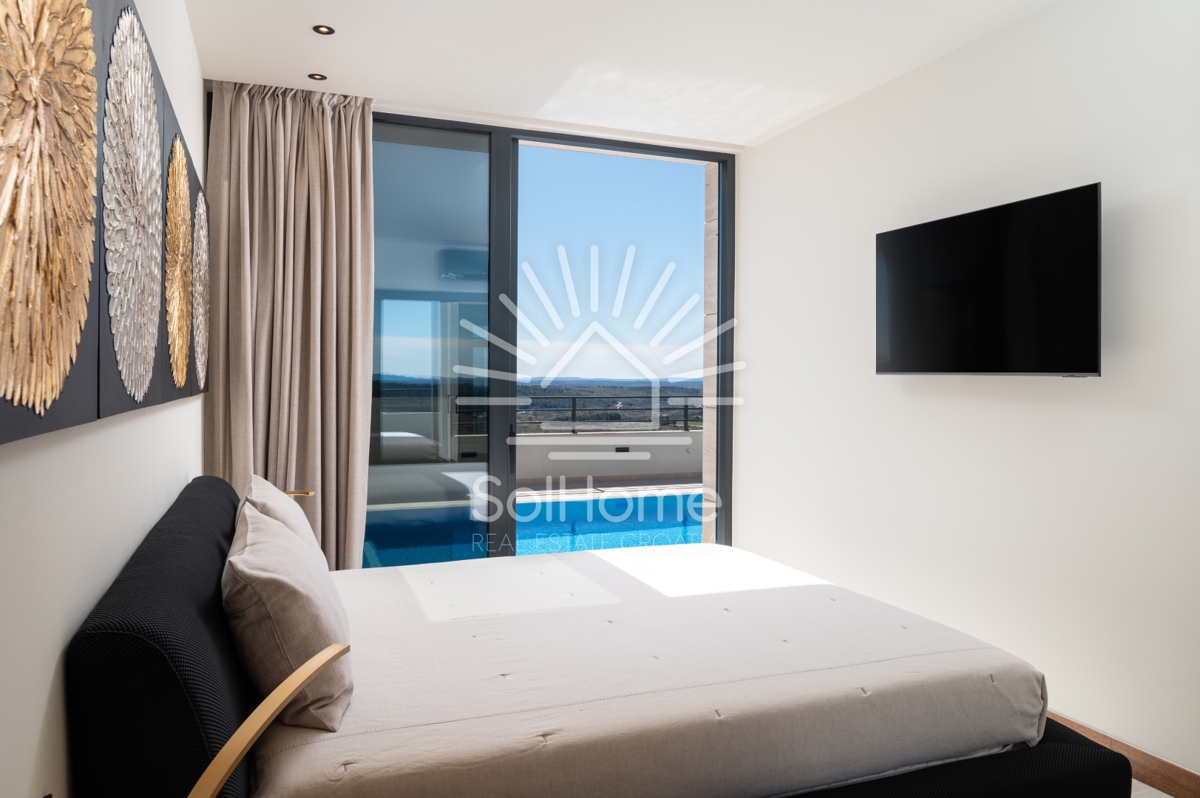 Edinstvena razkošna vila s panoramskim pogledom na morje v bližini Zadra, Hrvaška