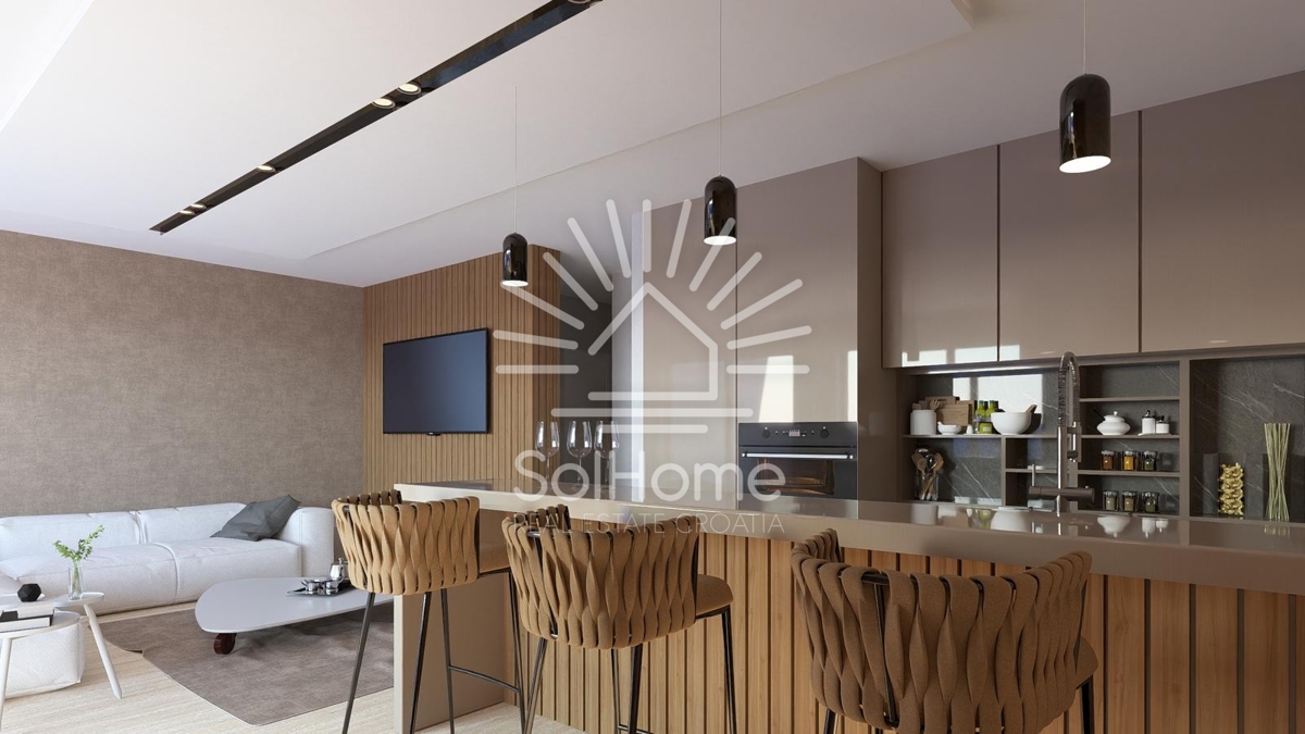 Razkošen penthouse ob morju v Diklu/Zadru