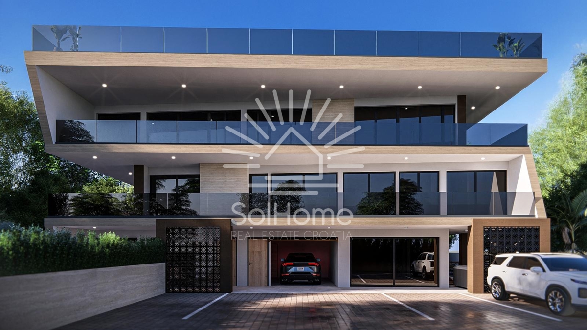 Razkošen penthouse ob morju v Diklu/Zadru