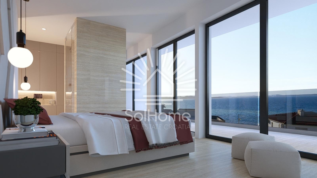 Razkošen penthouse ob morju v Diklu/Zadru