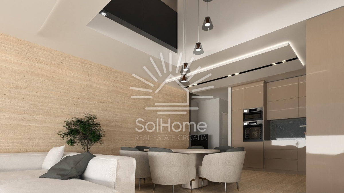 Razkošen penthouse ob morju v Diklu/Zadru