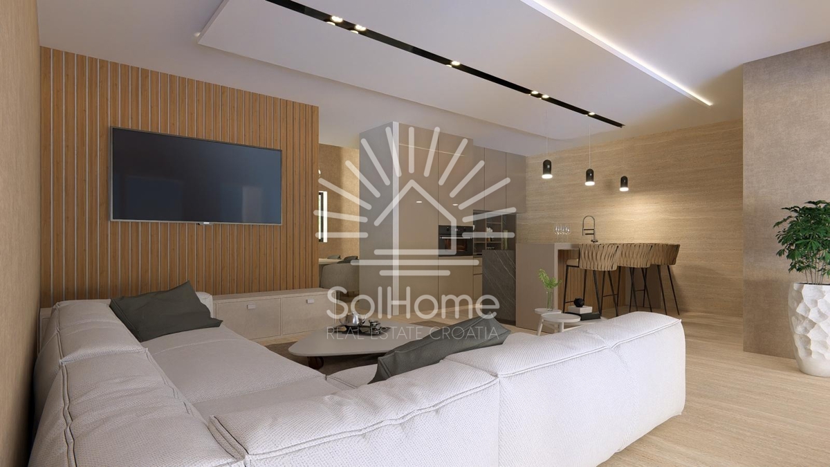 Razkošen penthouse ob morju v Diklu/Zadru