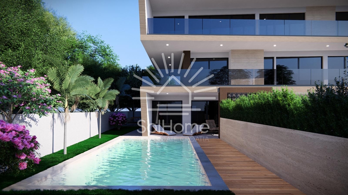 Razkošen penthouse ob morju v Diklu/Zadru