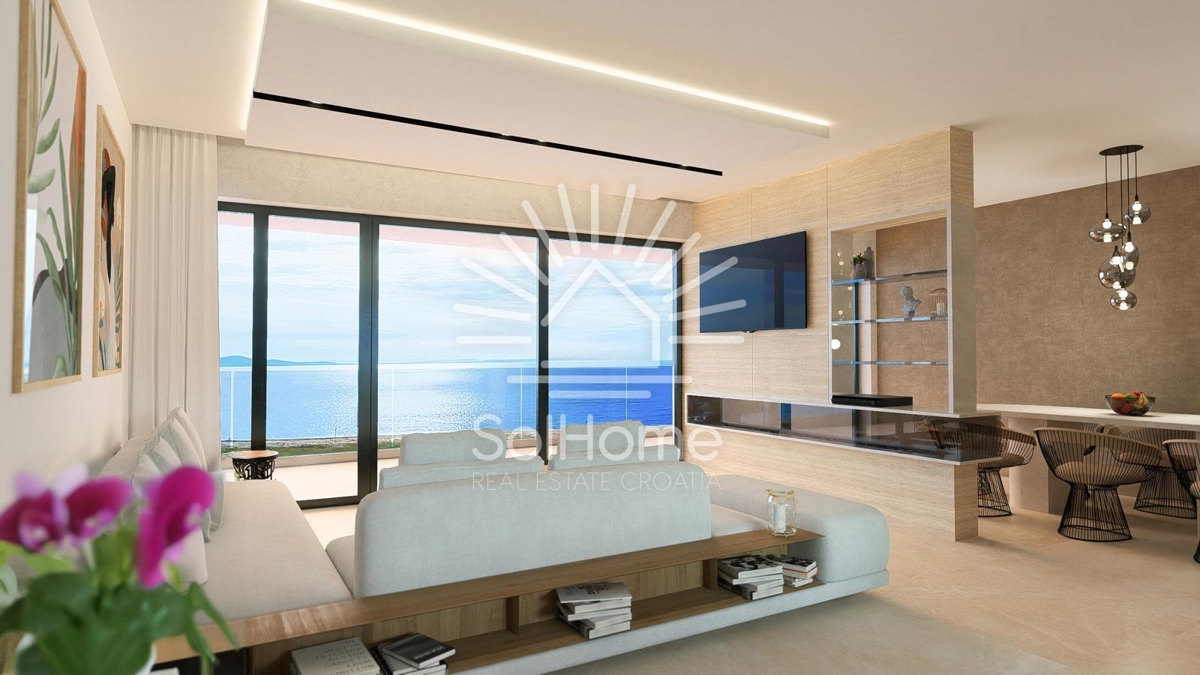 Razkošen penthouse ob morju v Diklu/Zadru