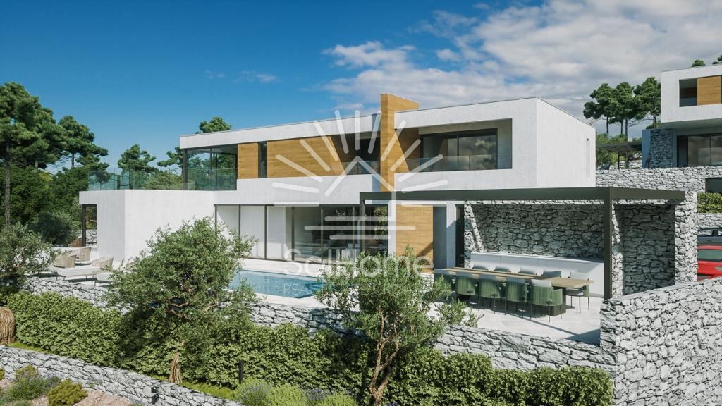 Razkošna vila s bazenom, wellness območjem in panoramskim pogledom na morje - Vodice