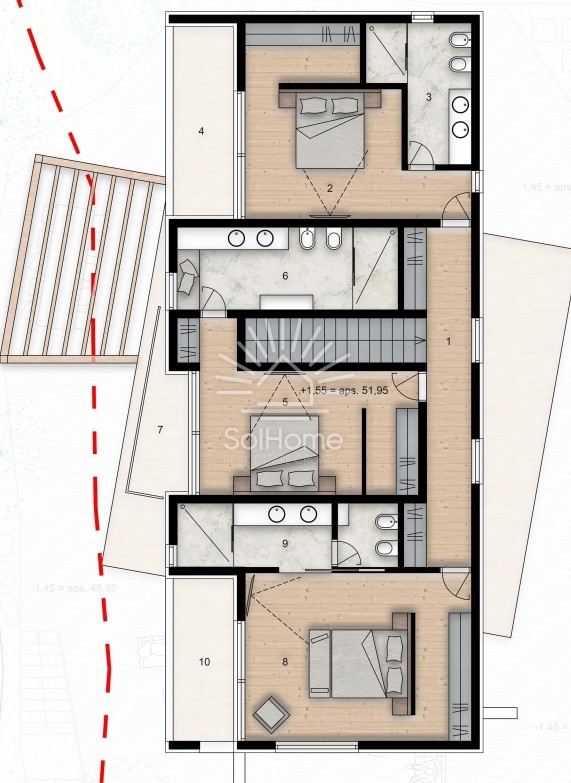 Razkošna vila s bazenom, wellness območjem in panoramskim pogledom na morje - Vodice