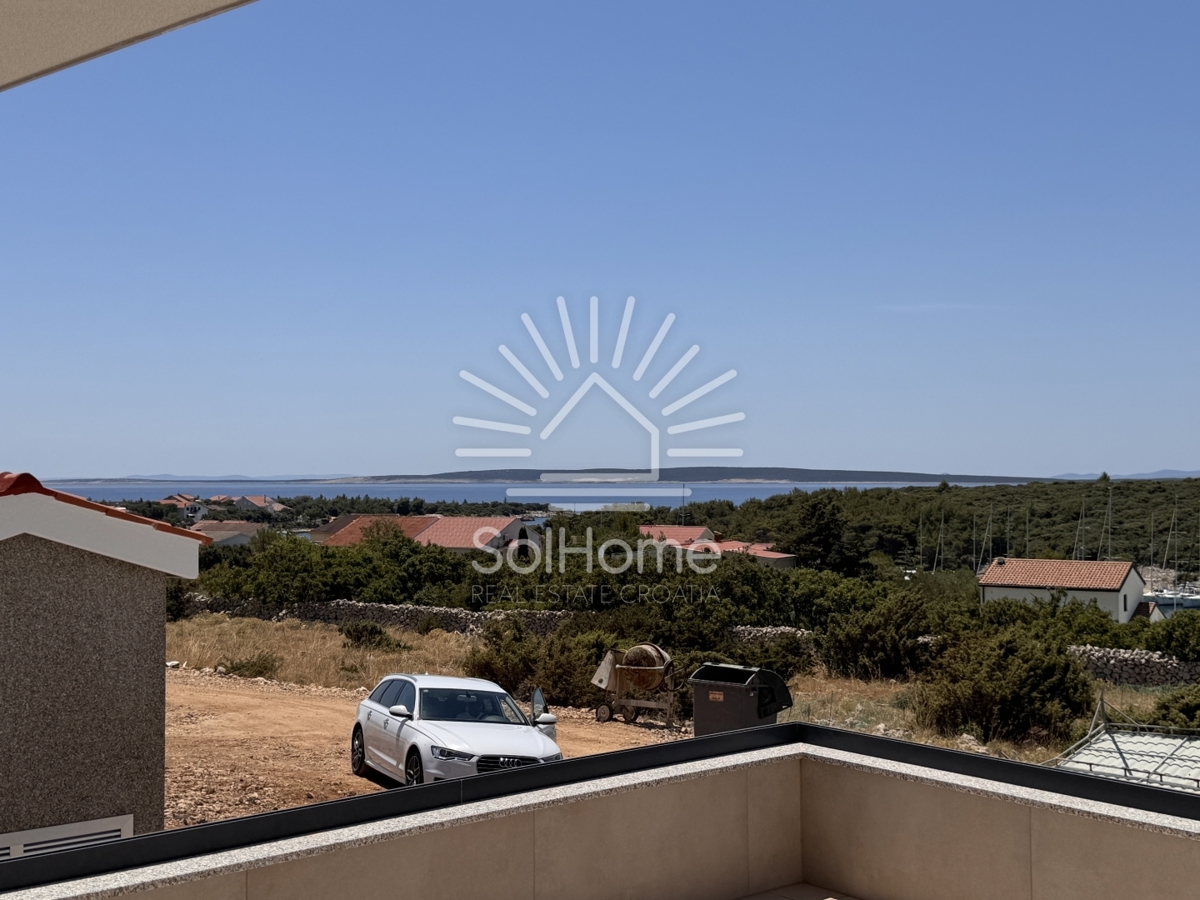 Apartmaji ob marini s pogledom na morje - v bližini Novalje, Hrvaška