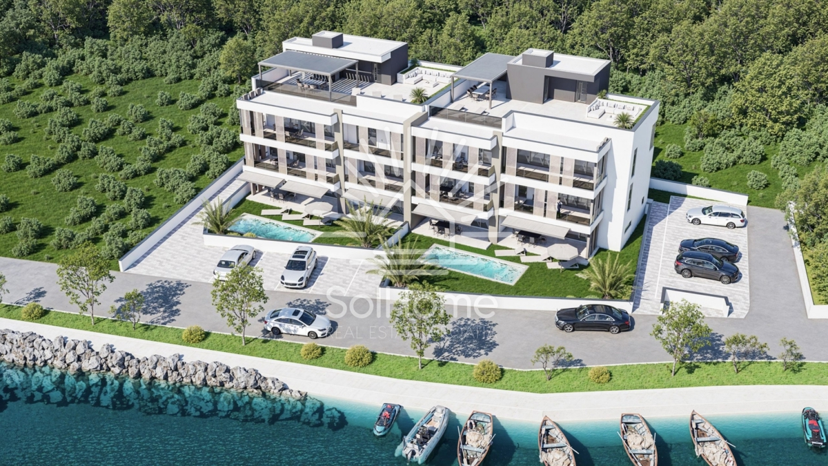 Razkošno stanovanje ob morju v Zatonu - Zadar