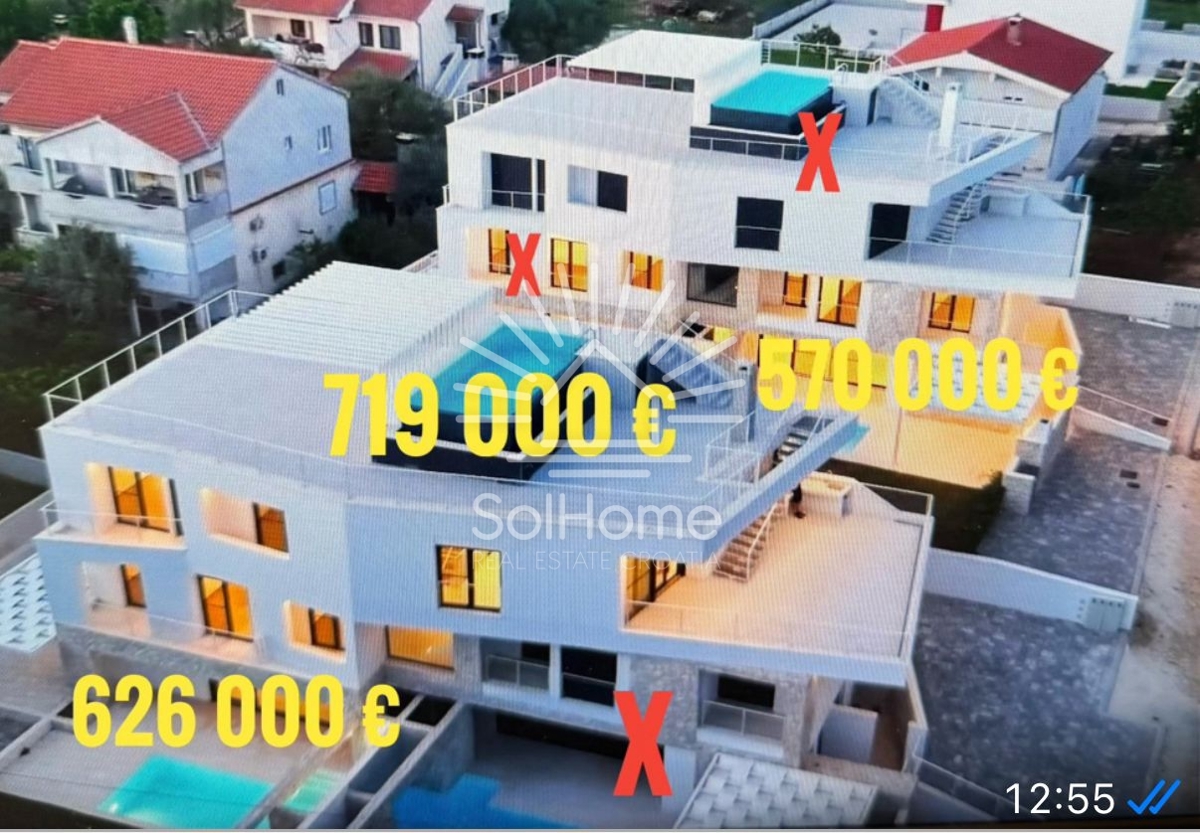 Razkošni apartmaji - 1. vrsta do morja