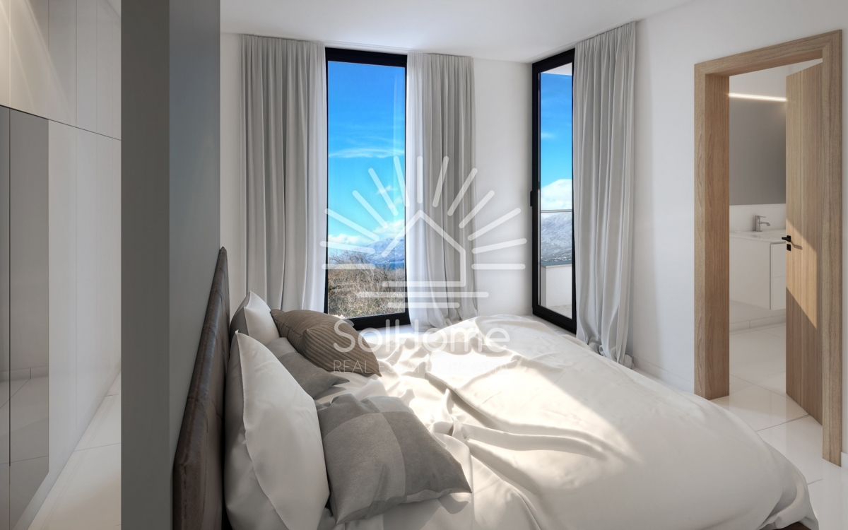 Luksuzno stanovanje z zasebnim bazenom in pogledom na morje pri Zadru