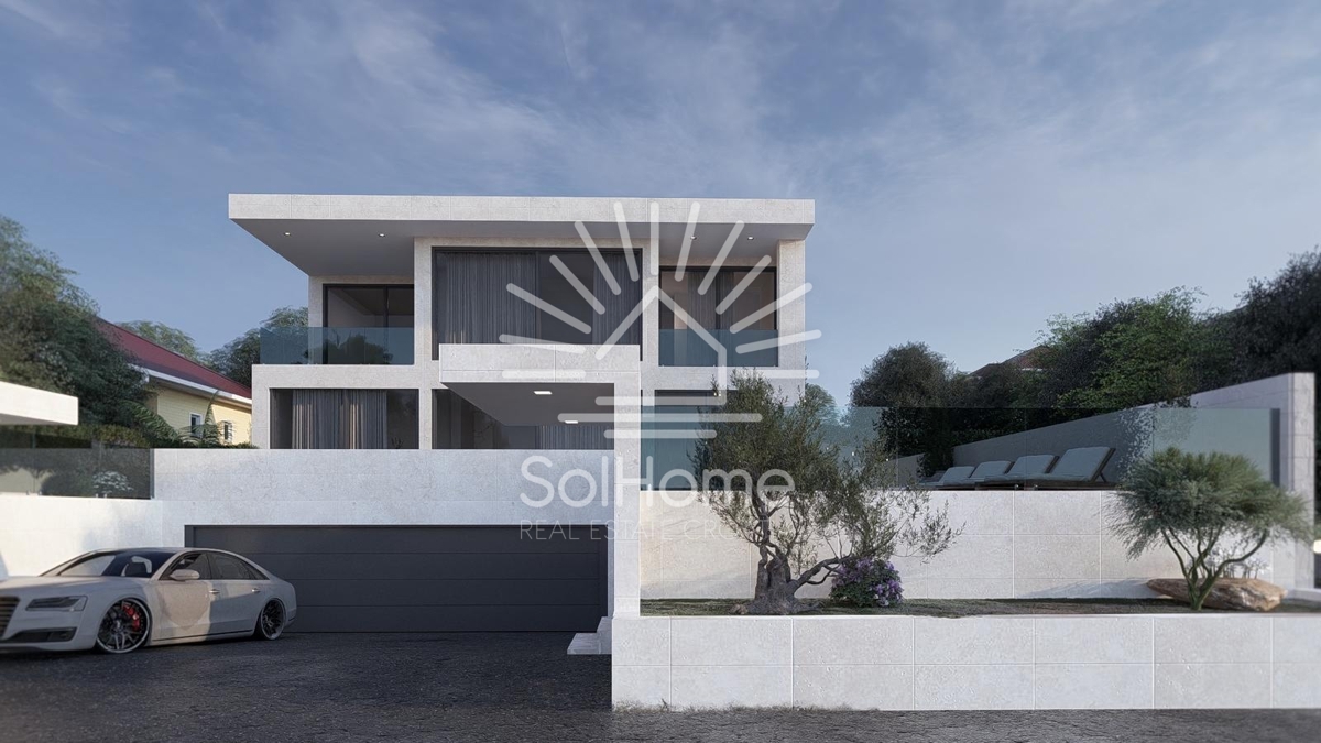 Moderna razkošna vila z bazenom - Prva vrsta ob morju, blizu nautične marine.