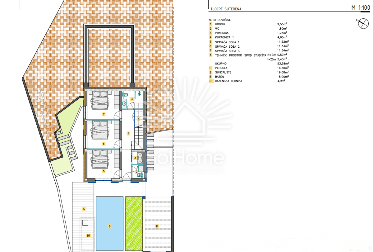 Elegantna dalmatinska vila le 50 m od morja - blizu Zadra