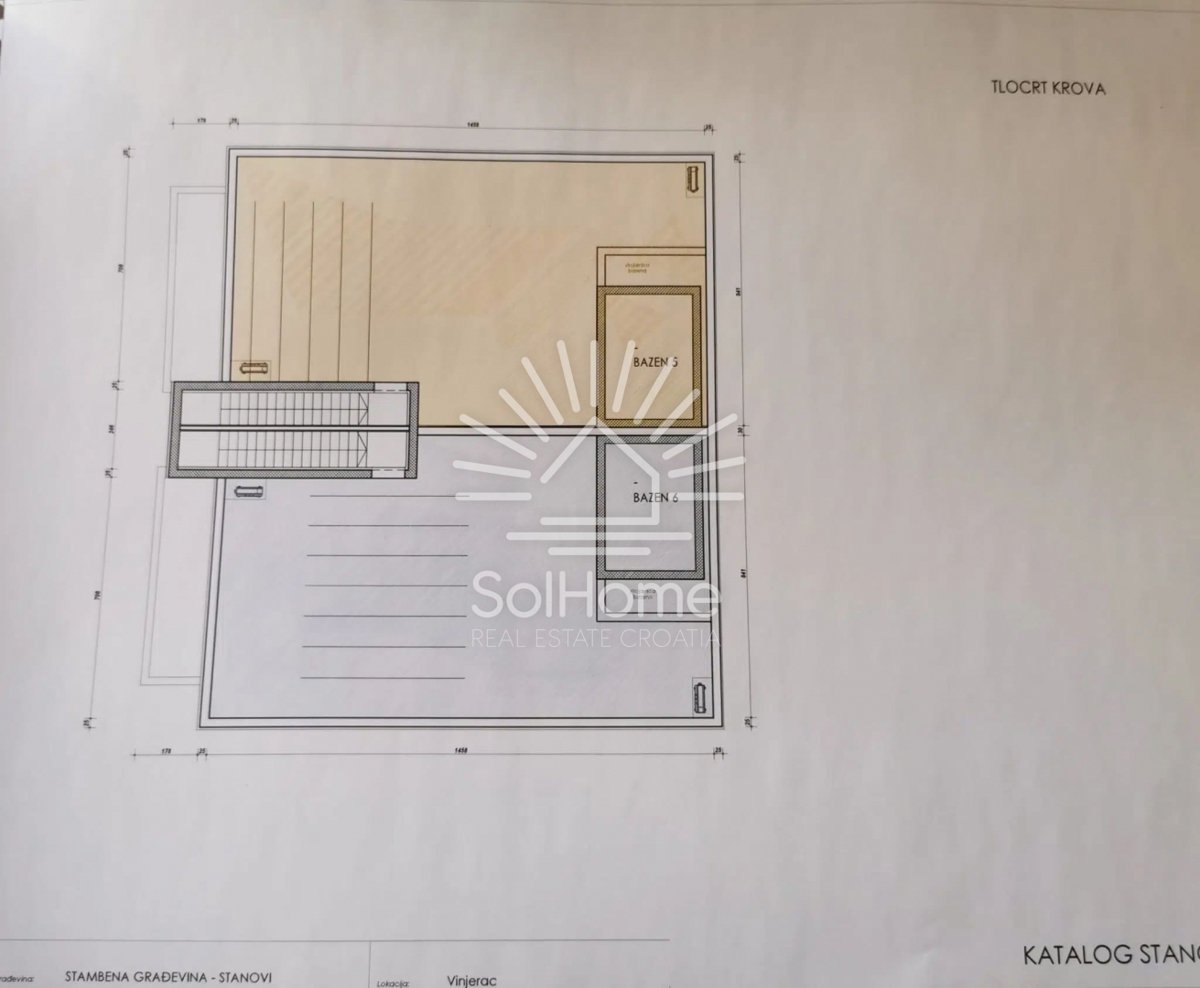 VIDEO - Penthouse 1. vrstica do morja v bližini Zadra