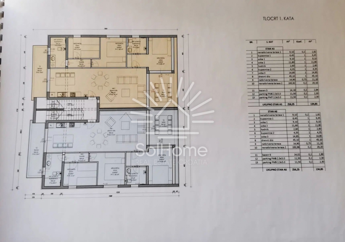 VIDEO - Penthouse 1. vrstica do morja v bližini Zadra