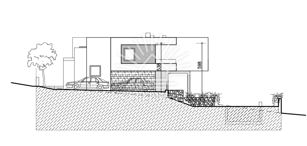 Video! Hiša s panoramskim pogledom na morje in bazenom | Novalja - Hrvaška
