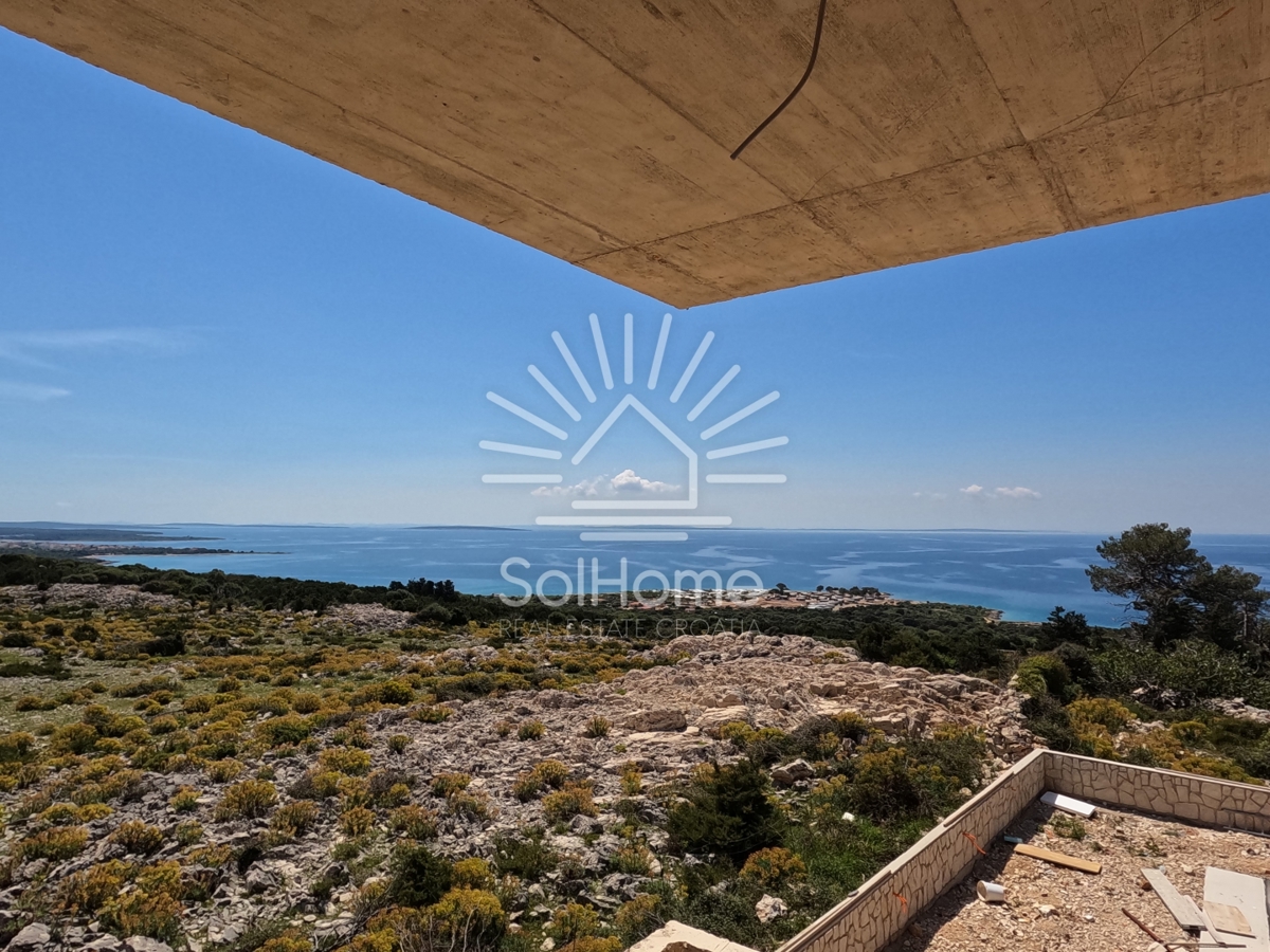 Video! Hiša s panoramskim pogledom na morje in bazenom | Novalja - Hrvaška