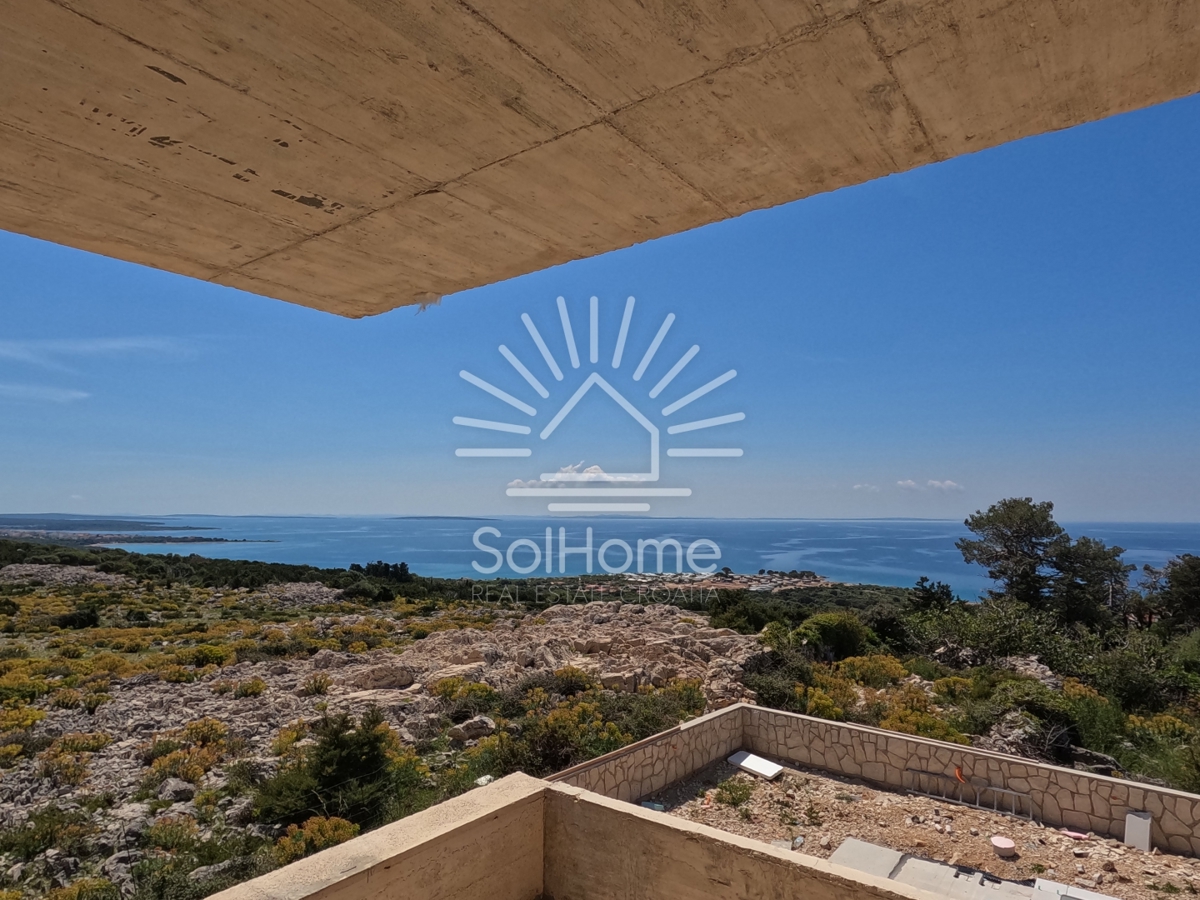 Video! Hiša s panoramskim pogledom na morje in bazenom | Novalja - Hrvaška