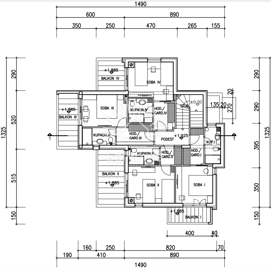 Video! Hiša s panoramskim pogledom na morje in bazenom | Novalja - Hrvaška