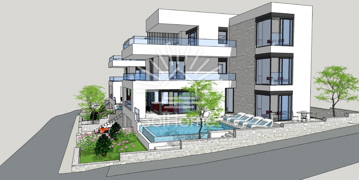 Sodobna luksuzna vila / 2. vrsta do morja