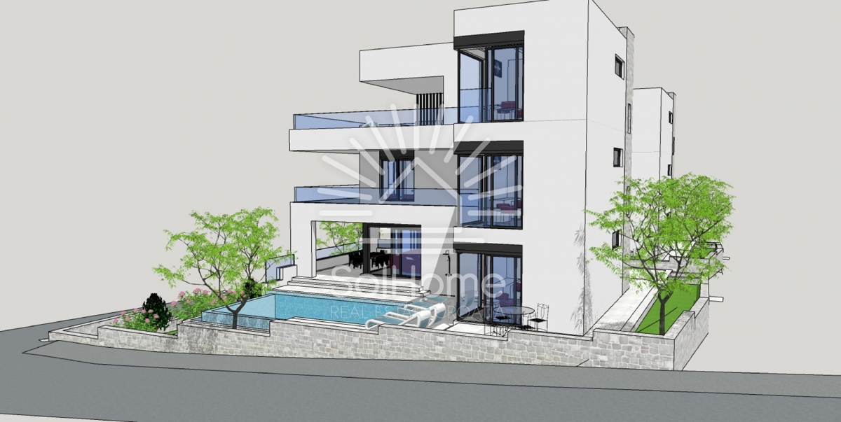 Sodobna luksuzna vila / 2. vrsta do morja