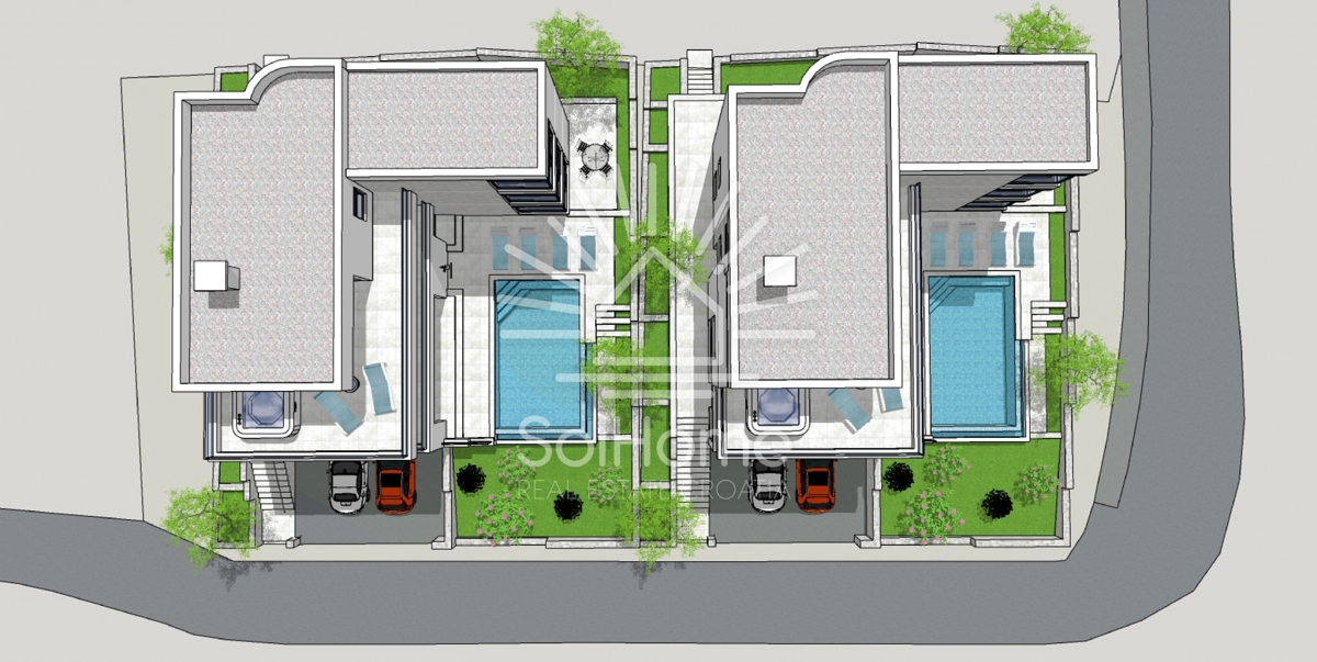 Sodobna luksuzna vila / 2. vrsta do morja