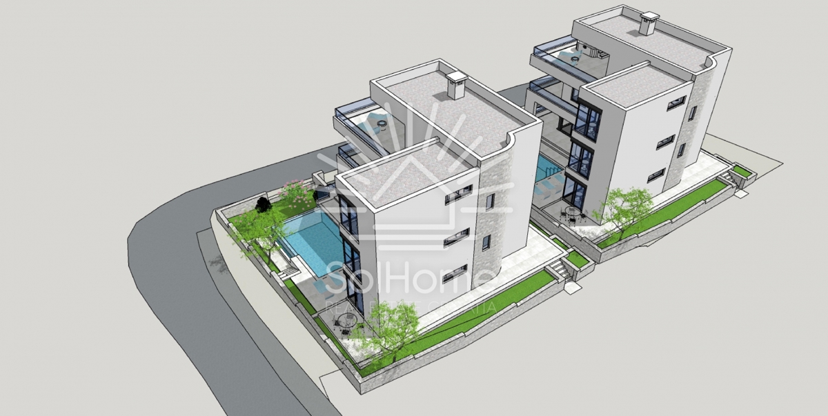 Sodobna luksuzna vila / 2. vrsta do morja