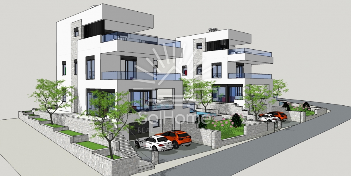 Sodobna luksuzna vila / 2. vrsta do morja