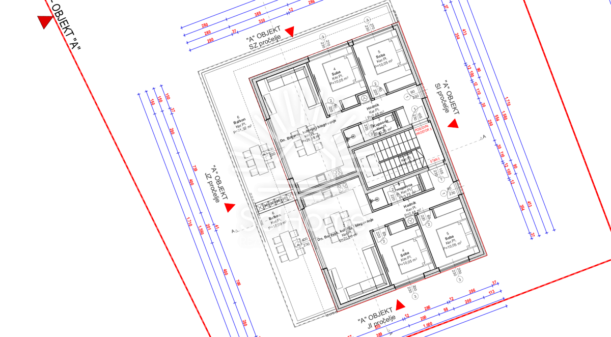 Penthouse apartmaji ob morju v Novalji