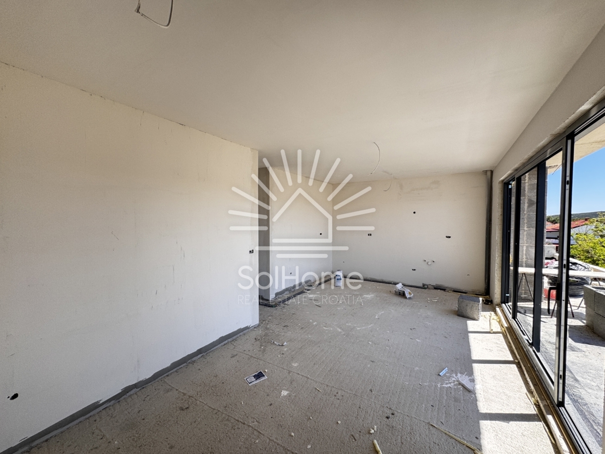 Penthouse apartmaji ob morju v Novalji