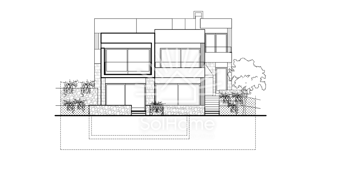 Hiša z panoramskim pogledom na morje in bazenom v Novalji.