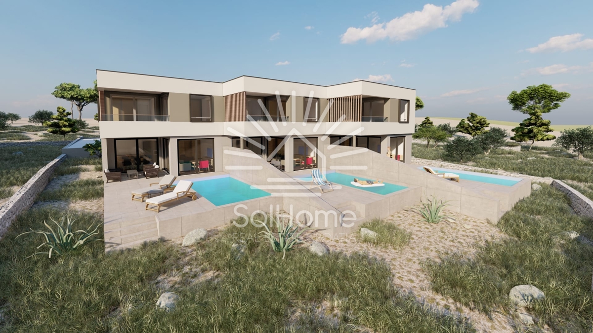 Hiša s panoramskim pogledom na morje - Primošten, Hrvaška