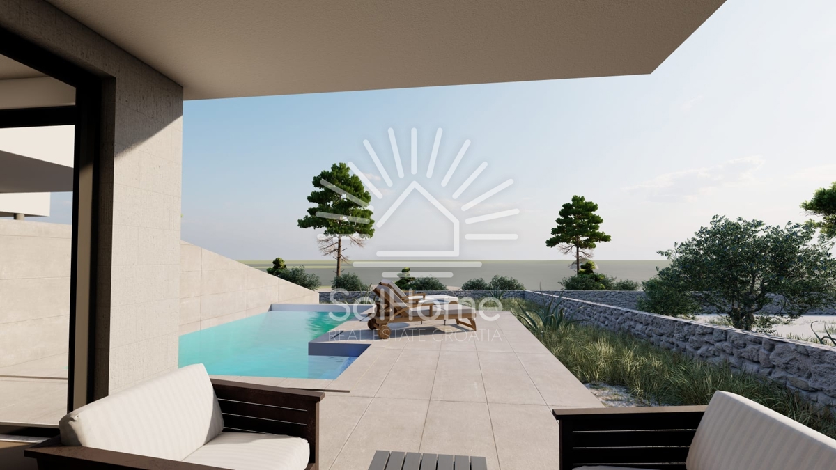 Hiša s panoramskim pogledom na morje - Primošten, Hrvaška