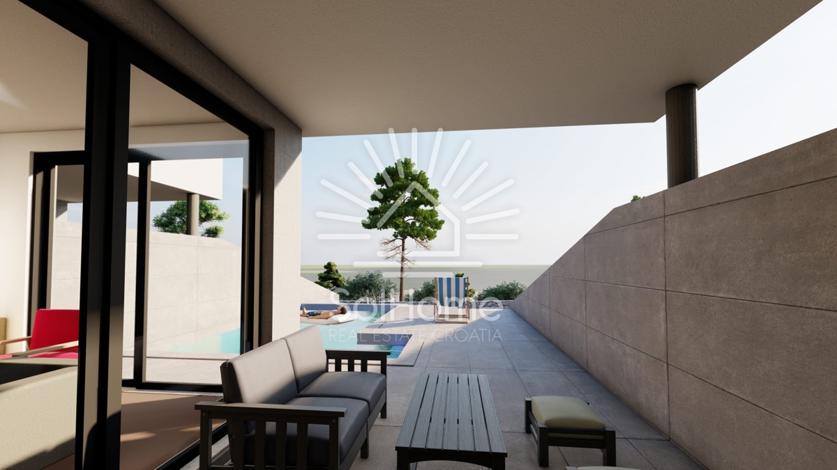 Hiša s panoramskim pogledom na morje - Primošten, Hrvaška