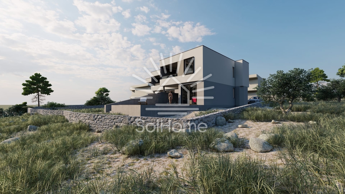 Hiša s panoramskim pogledom na morje - Primošten, Hrvaška