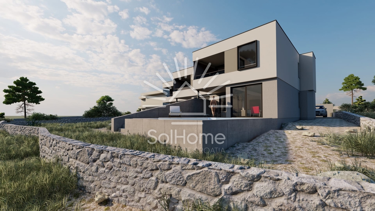 Hiša s panoramskim pogledom na morje - Primošten, Hrvaška